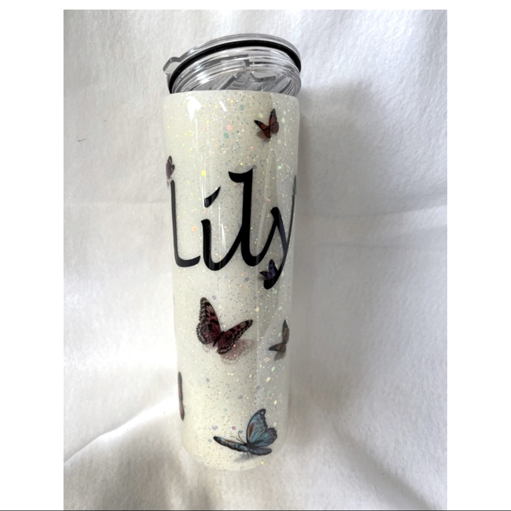 Multi color Butterflies Custom 30oz Hot/Cold Cup